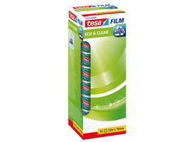 Plakband tesafilm® eco & clear 33mx19mm transparant  8 rollen