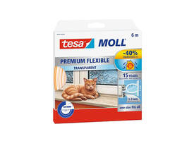 Tochtstrip tesamoll® Premium Flexible siliconen 6mx9mm transparant