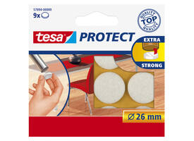 Beschermvilt tesa® Protect anti-kras  Ø26mm wit 12 stuks