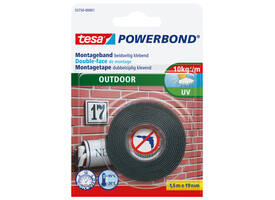 Montagetape tesa® Powerbond Outdoor dubbelzijdig 1,5mx19mm