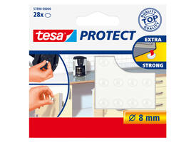 Anti-slip en geluiddempers tesa® Protect rond  Ø8mm transparant 28 stuks