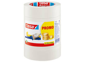 Afplaktape tesa® Economy 50mx30mm beige 5 rollen