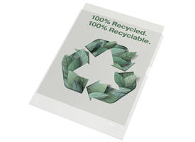 Insteekmap L-model Esselte A4 100% gerecycled 0.10mm transparant 100 stuks