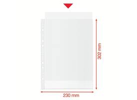 Showtas Esselte recycle PP A4 70µ 11-gaats transparant 100 stuks