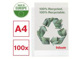 Showtas Esselte recycle PP A4 70µ 11-gaats transparant 100 stuks