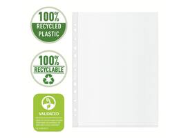 Showtas Esselte recycle PP A4 70µ 11-gaats transparant 100 stuks