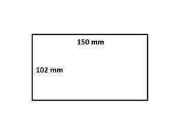 Labeletiket IEZZY Zebra 3005281-T 102x150mm 19mm wit permanent 110st