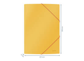 Elastomap Leitz Cosy A4 3-kleps geel