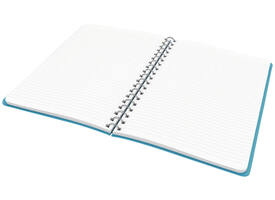 Notitieboek Leitz Cosy B5 160blz 100gr spiraal lijn blauw