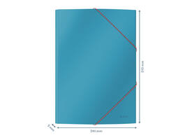Elastomap Leitz Cosy A4 3-kleps blauw
