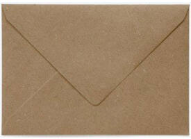 Envelop Papicolor EA5 156x220mm recycled kraft bruin pak à 6 stuks