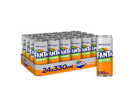 Frisdrank Fanta orange zero blik 330ml