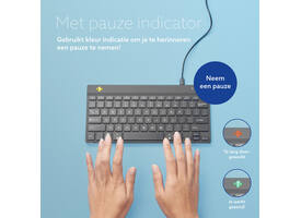 Toetsenbord R-Go Ergonomisch Compact Break QWERTY zwart
