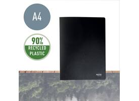 Showmap Leitz Recycle A4 20-tassen gerecycled PP zwart