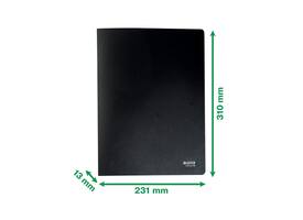 Showmap Leitz Recycle A4 40-tassen gerecycled PP zwart