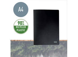 Showmap Leitz Recycle A4 40-tassen gerecycled PP zwart