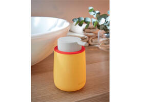 Handzeepdispenser Leitz Cosy voor handzeep 300ml geel