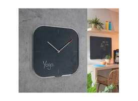 Wandklok Leitz Cosy grijs glas