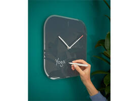 Wandklok Leitz Cosy grijs glas