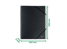 Sorteermap Leitz Recycle 12 tabs karton zwart