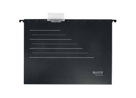 Hangmap Leitz Alpha Recycle A4 verticaal V-bodem zwart