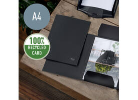 Dossiermap Leitz Recycle A4 3-kleps karton zwart