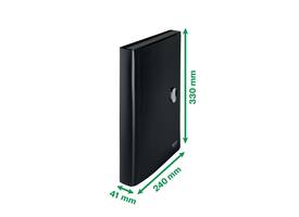 Projectmap Leitz Recycle A4 5-vaks PP zwart