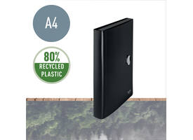 Projectmap Leitz Recycle A4 5-vaks PP zwart