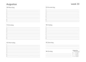 Schoolagenda 2026-2027 Ryam docenten 7dagen/2pagina's spiraal zwart