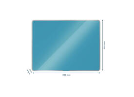 Glasbord Leitz Cosy magnetisch 800x600mm blauw