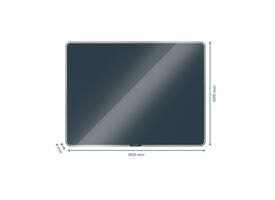 Glasbord Leitz Cosy magnetisch 800x600mm grijs