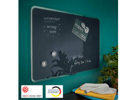 Glasbord Leitz Cosy magnetisch 800x600mm grijs