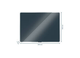 Glasbord Leitz Cosy magnetisch 600x400mm grijs