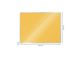 Glasbord Leitz Cosy magnetisch 600x400mm geel