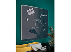 Glasbord Leitz Cosy magnetisch 450x450mm grijs