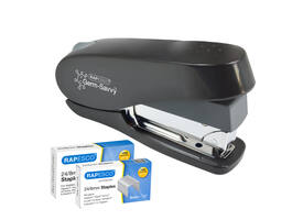 Nietmachine Rapesco Germ-Savvy Less Effort Eco Luna antibacterieel zwart