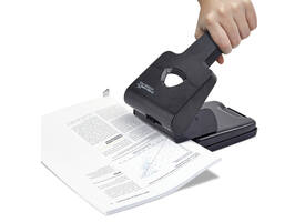 Perforator Rapesco Germ-Savvy Heavy Duty HD865-P antibacterieel 2-gaats zwart