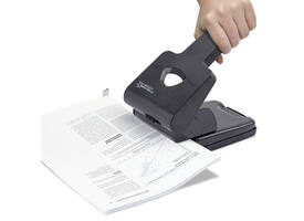 Perforator Rapesco Germ-Savvy Heavy Duty HD865-P antibacterieel 2-gaats zwart