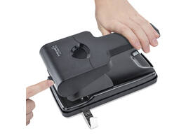 Perforator Rapesco Germ-Savvy Heavy Duty HD865-P antibacterieel 2-gaats zwart