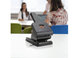 Perforator Rapesco Germ-Savvy Heavy Duty HD865-P antibacterieel 2-gaats zwart