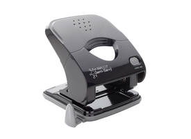 Perforator Rapesco Germ-Savvy Less Effort Eco X5-40ps antibacterieel 2-gaats zwart