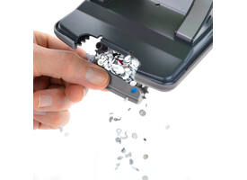 Perforator Rapesco Germ-Savvy Less Effort Eco X5-40ps antibacterieel 2-gaats zwart