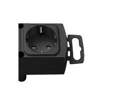 Stekkerdoos Brennenstuhl Comfort Plus 6vdig incl platte stekker 2m zw