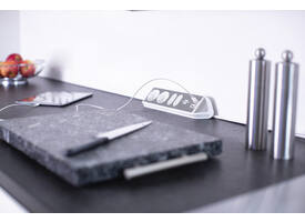 Stekkerdoos Brennenstuhl bureau Estilo 4vdig incl 2 USB 2m wit/zilver