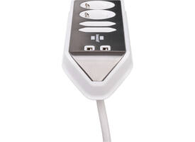 Stekkerdoos Brennenstuhl bureau Estilo 4vdig incl 2 USB 2m wit/zilver