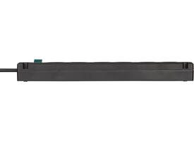 Stekkerdoos Brennenstuhl Bremounta 5vdig incl 2 USB 3m zwart