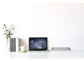 Stekkerdoos Brennenstuhl bureau Estilo 6vdig incl 2 USB 2m wit/zilver