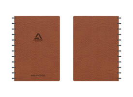 Schrift Adoc Business A4 ruit 5x5mm 144 pagina's 90gr bruin