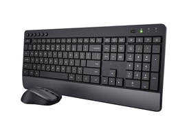 Toetsenbord Trezo Eco Comfort + muis QWERTY zwart
