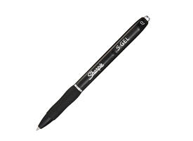 Gelschrijver Sharpie S-gel medium zwart blister à 3 stuks